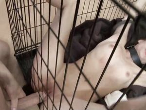 Skinny Slave Girl In A Cage Fucked Hardcore