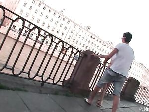 Public Foreplay Arouses The Cute Slut For Anal Sex