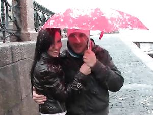 Beauty Goes Home With Him For Double Penetration Sex