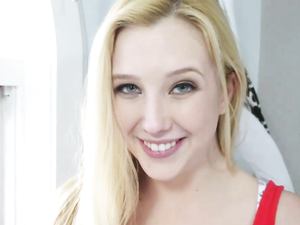 Pure And Pretty Blonde Gobbling Knob In Sexy POV