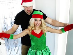 Cute Christmas Elf Fucks A Big Satisfying Dick