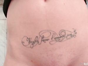 Slut Fucks A Massive Dildo And Does Anal With Her Man